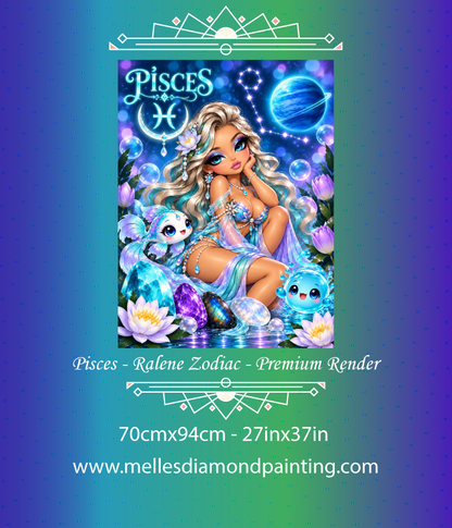 Pisces - Ralene Zodiac - Premium Render