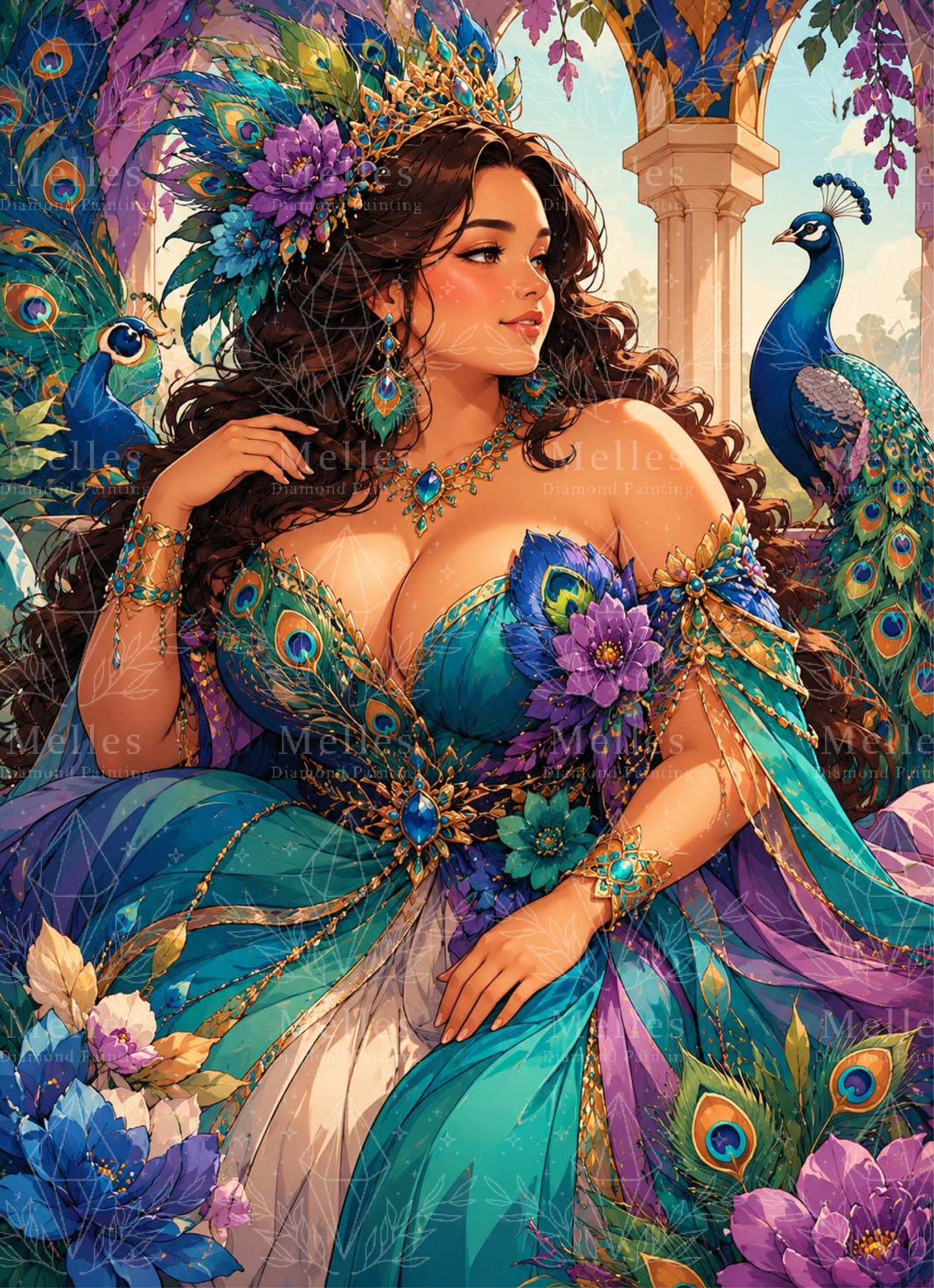 Queen Feather Blue