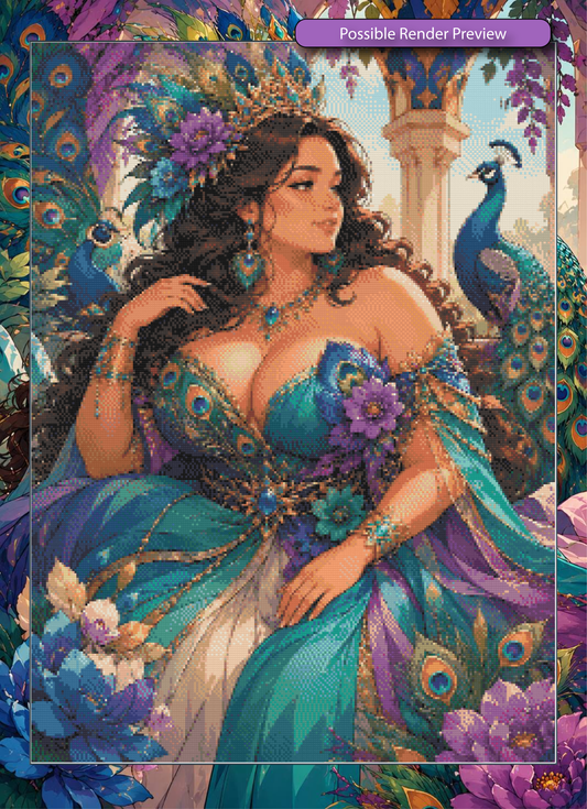 Queen Feather Blue