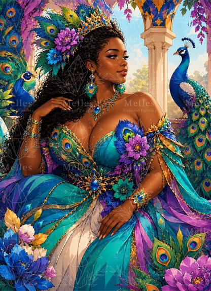 Queen Feather Blue - Darker