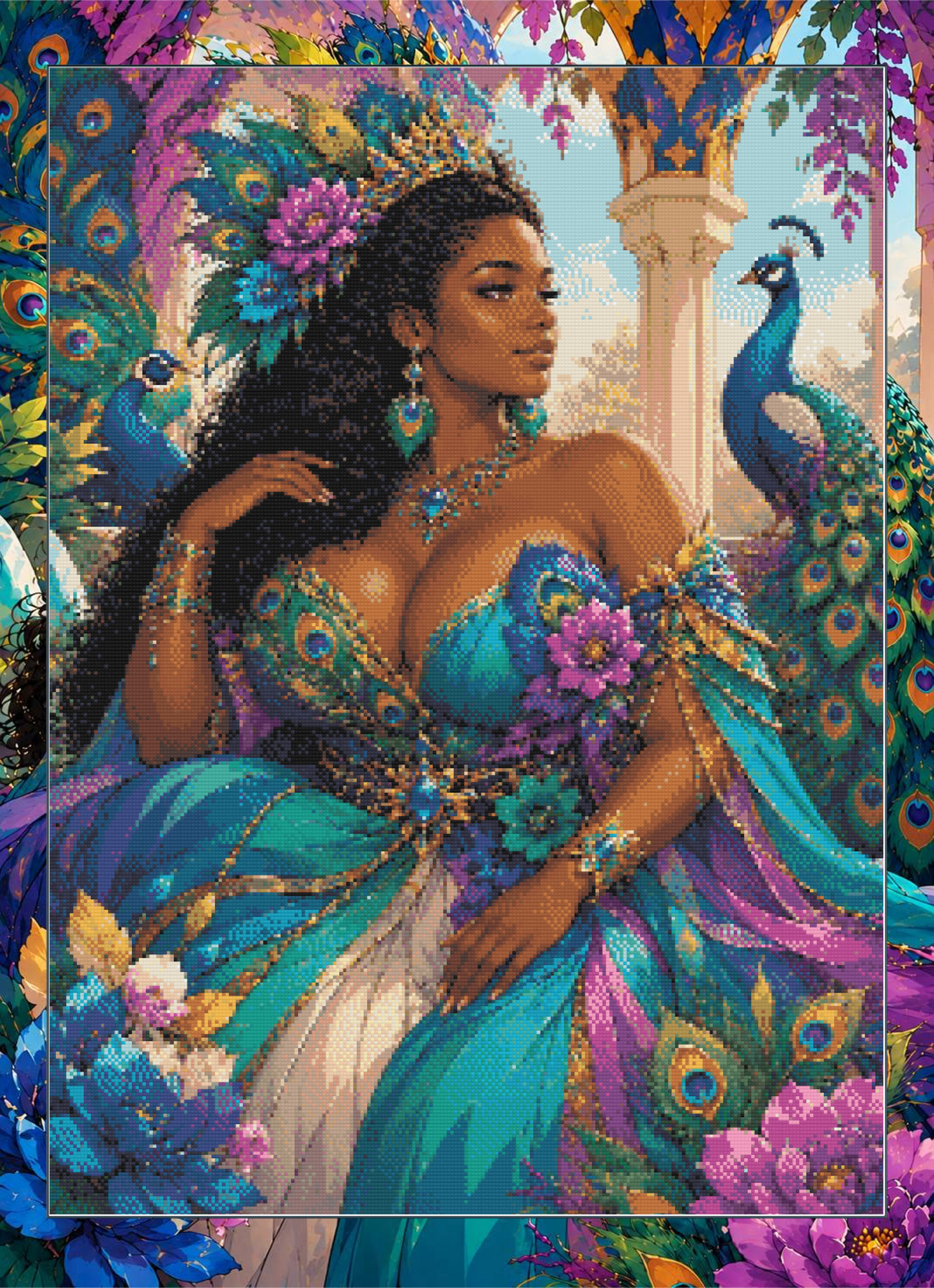 Queen Feather Blue - Darker