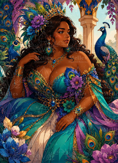Queen Feather Blue - Tanned