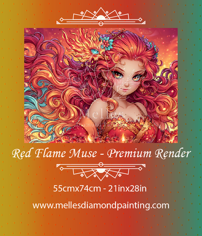 Red Flame Muse - Premium Render