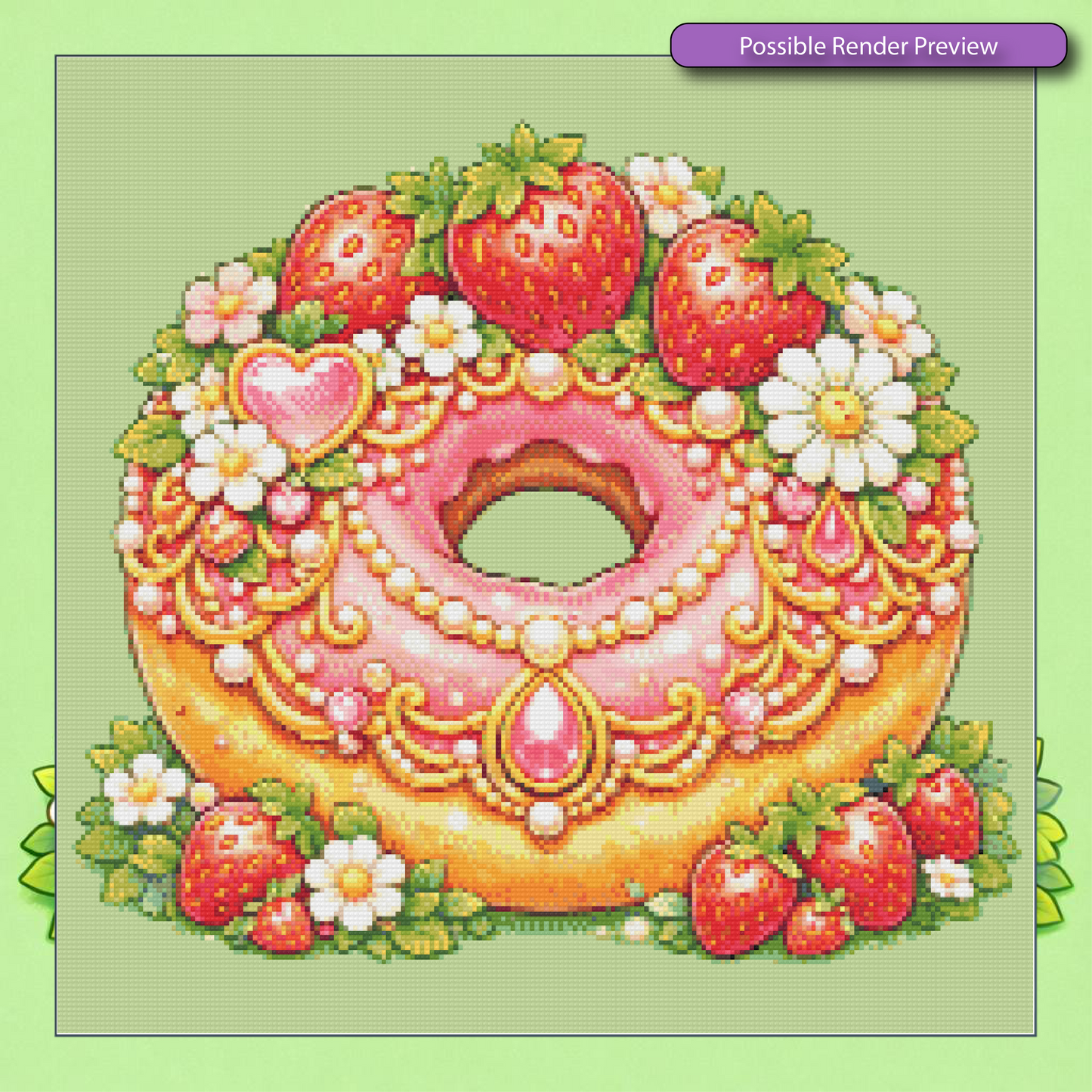 Strawberry Royal Donut