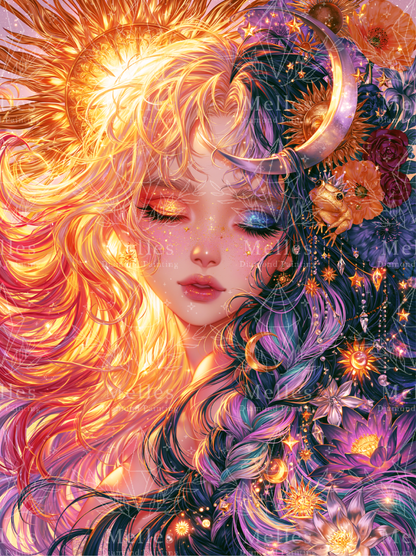 Sun and Moon - Premium Render
