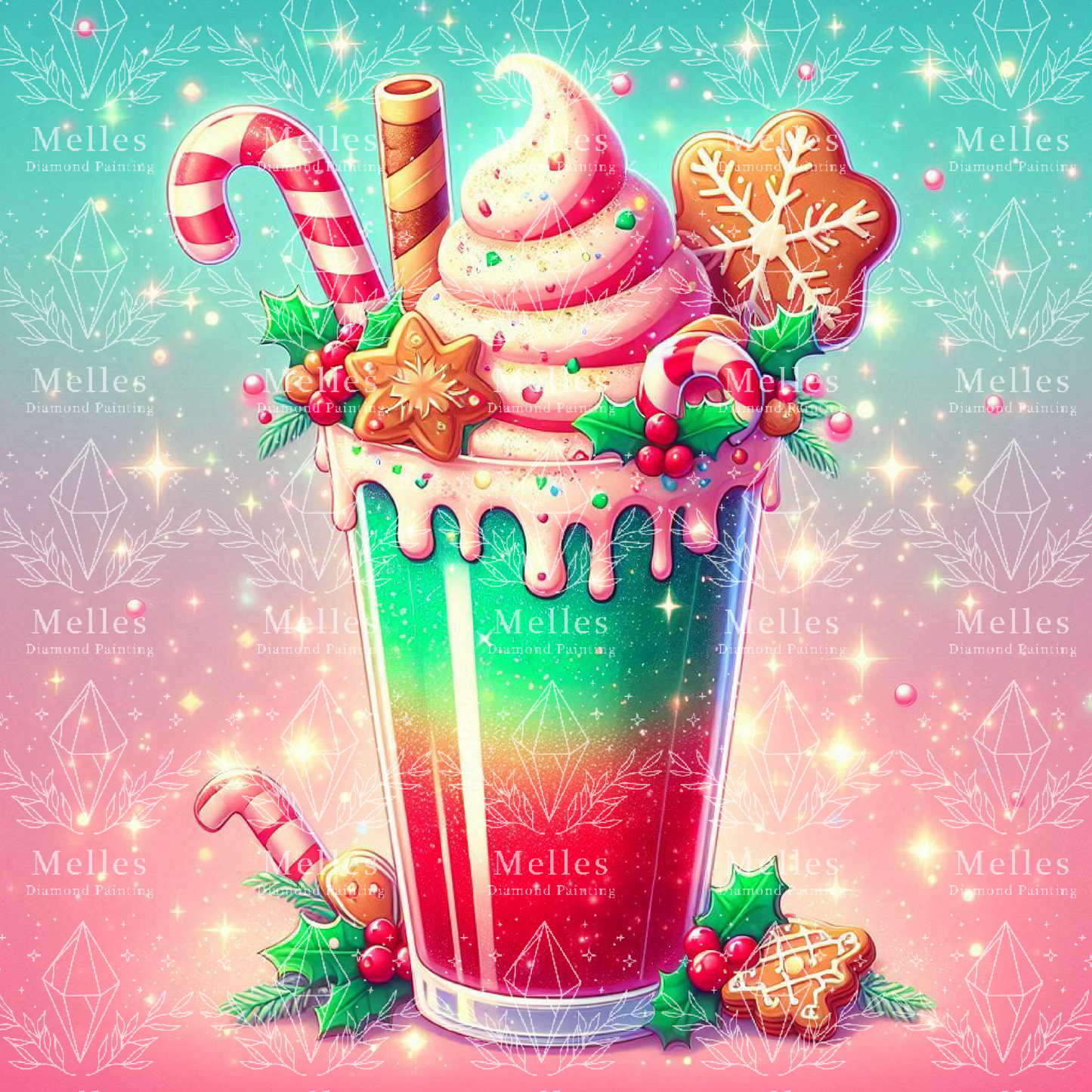 The Christmas Smoothie Delight - Premium Render