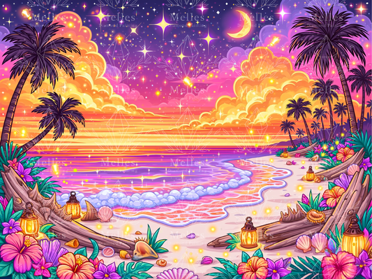 Tropical Passion Sunset - Full Galaxy Dust