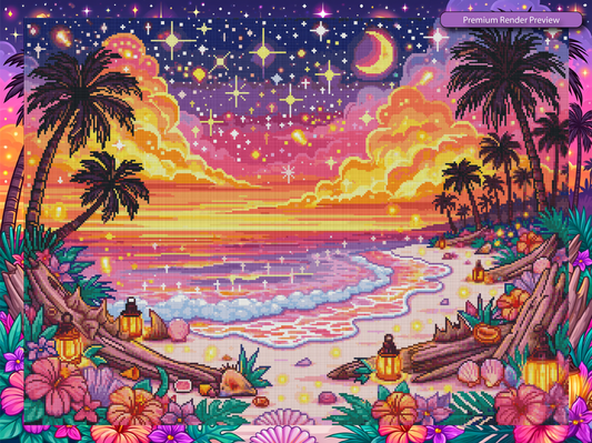Tropical Passion Sunset - Full Galaxy Dust