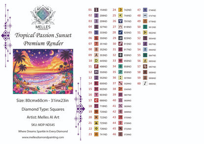 Tropical Passion Sunset - Full Galaxy Dust